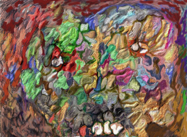 Arts numériques intitulée "little red riding h…" par Richard Raveen Chester, Œuvre d'art originale, Peinture numérique
