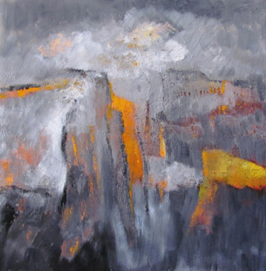 Peinture intitulée "eruption.jpg" par Lucile Chevalier Moreaux, Œuvre d'art originale, Autre