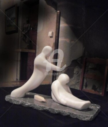 Sculpture intitulée "grosse fatigue" par Janpi. R, Œuvre d'art originale, Autre