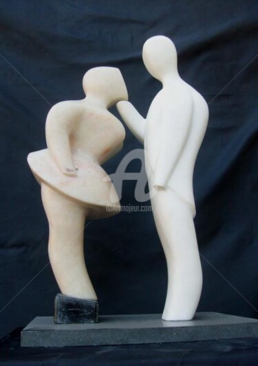 Sculpture titled "le bourgeois et sa…" by Janpi. R, Original Artwork, Other