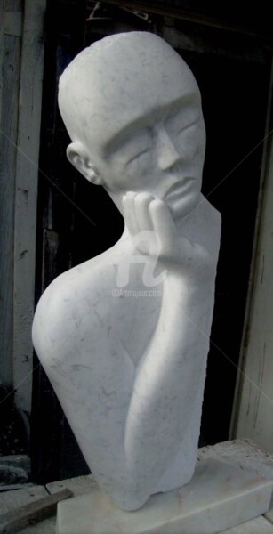 Sculpture intitulée "je pense donc......." par Janpi. R, Œuvre d'art originale, Autre
