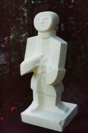Sculpture intitulée "le baigneur" par Janpi. R, Œuvre d'art originale, Pierre