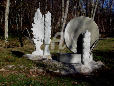Sculpture intitulée "le moulin" par Janpi. R, Œuvre d'art originale
