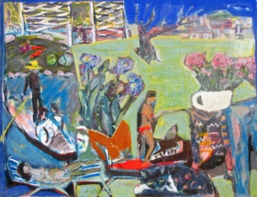 Painting titled "VENICE dream" by Jean-Pierre Chevassus-Agnes, Original Artwork, Oil