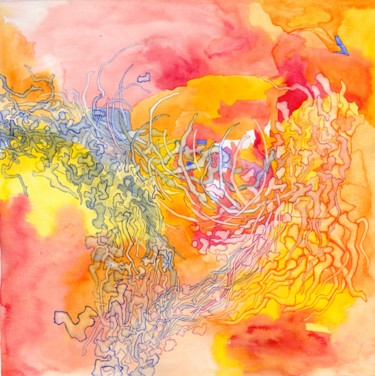 Peinture intitulée "#artistsupportpledge" par Moa, Œuvre d'art originale, Aquarelle