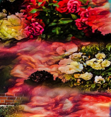 Digitale Kunst mit dem Titel "PASSION OF NATURE" von Chez Seraphine, Original-Kunstwerk, Fotomontage