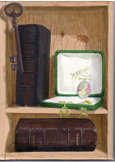 Peinture intitulée "Les bijoux" par Christiane Heydon, Œuvre d'art originale