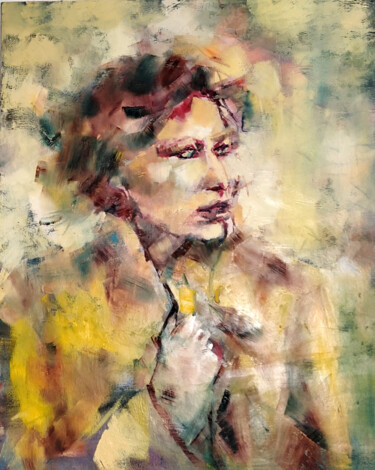 Pintura intitulada "Madame Bovary" por Chiara Abbaticchio, Obras de arte originais, Óleo Montado em Armação em madeira