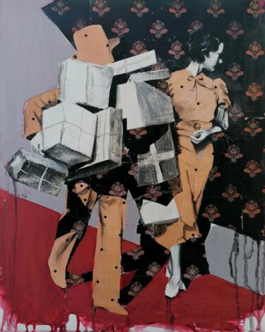 Malerei mit dem Titel "LEGGERA" von Chiara Napolitano, Original-Kunstwerk, Acryl