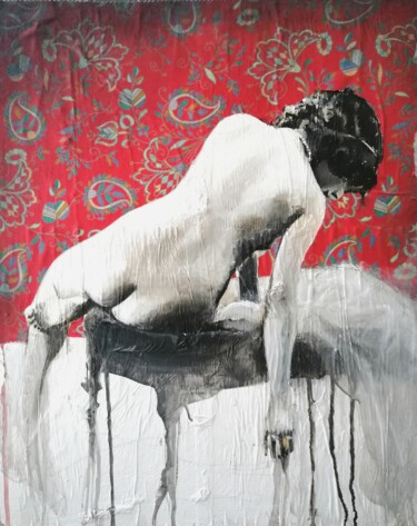 Pittura intitolato "NUDO DONNA" da Chiara Napolitano, Opera d'arte originale, Acrilico