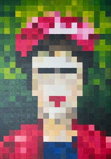 Painting titled "FRIDA" by Chiara Roth, Original Artwork, Acrylic