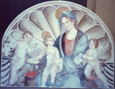 Pittura intitolato "Madonna conchiglia" da Chiara Casari, Opera d'arte originale