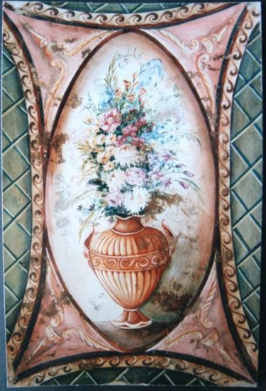 Pittura intitolato "Fiore verticale" da Chiara Casari, Opera d'arte originale
