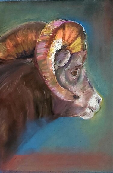 Dibujo titulada "GEDEON" por Chiara M., Obra de arte original, Pastel