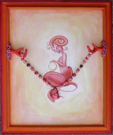 Design intitolato "pink mermaid" da Doris Carstens, Opera d'arte originale