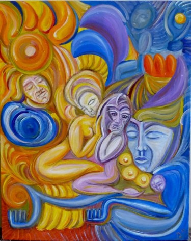 Painting titled "What If?" by Doris Carstens, Original Artwork