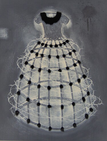Pittura intitolato "Robe à poil" da Chica Boyriven, Opera d'arte originale, Acrilico
