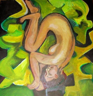Painting titled "Birth" by Chicana Artist.... Ruth Olivar Millan, Original Artwork