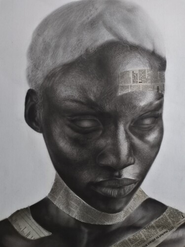 Dibujo titulada "Essence" por Chidi Chibueze, Obra de arte original, Lápiz