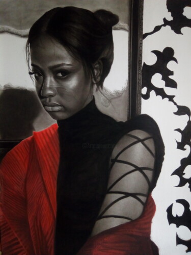"Work of art" başlıklı Resim Chidi Chibueze tarafından, Orijinal sanat, Kalem