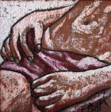 Peinture intitulée "à main nue" par Sonja Chiffot, Œuvre d'art originale