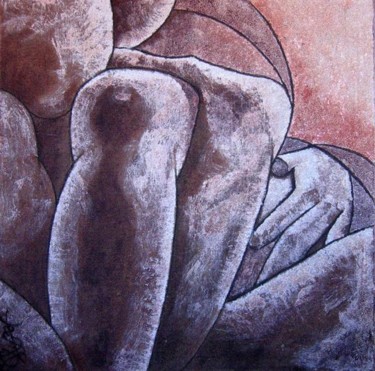 Peinture intitulée "Sur son épaule" par Sonja Chiffot, Œuvre d'art originale