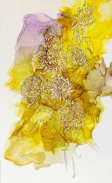 Картина под названием "Долголетие" - Екатерина Чигодаева, Подлинное произведение искусства, Чернила