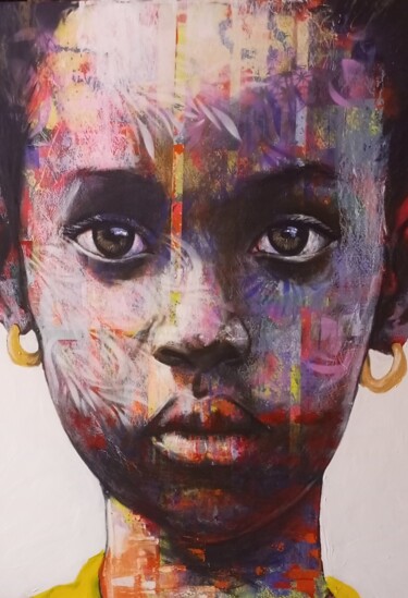 Peinture intitulée "Ada" par Chika Idu, Œuvre d'art originale, Acrylique