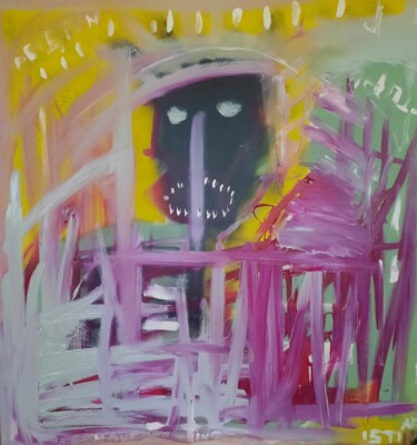 Schilderij getiteld "The Monster insight" door Christian Coviello, Origineel Kunstwerk, Acryl