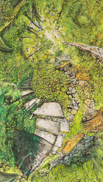 Картина под названием "forest" - Chin Kong Yee, Подлинное произведение искусства, Чернила