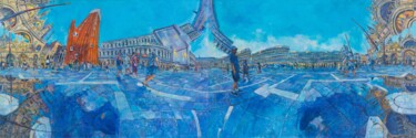 Painting titled "piazzasanmarco4.jpg" by Chin Kong Yee, Original Artwork, Oil