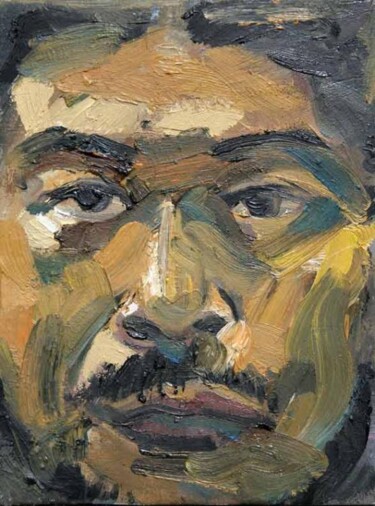 Painting titled "face of self 2" by Chin Kong Yee, Original Artwork
