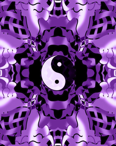 Digitale Kunst getiteld "Yin Yang 003" door China Alicia Rivera, Origineel Kunstwerk, 2D Digital Work