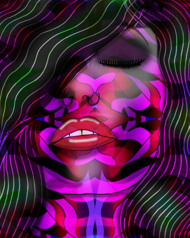 Цифровое искусство под названием "Abstract Passion" - China Alicia Rivera, Подлинное произведение искусства, 2D Цифровая Раб…
