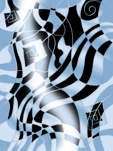 Digitale Kunst getiteld "Emergent Flow Desig…" door China Alicia Rivera, Origineel Kunstwerk, 2D Digital Work