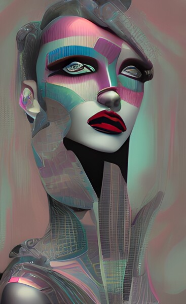 Digital Arts titled "Fashion Forward, Fa…" by China Alicia Rivera, Original Artwork, Digital Painting