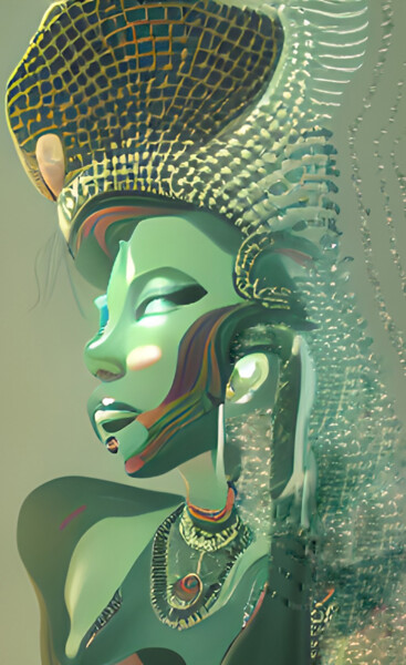 Digital Arts titled "Desiree" by China Alicia Rivera, Original Artwork, Digital Painting