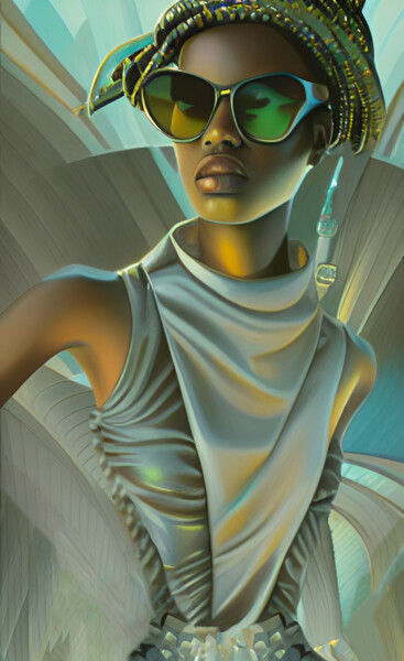 Digital Arts titled "Casey Lane" by China Alicia Rivera, Original Artwork, Digital Painting