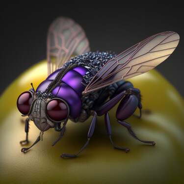 Digital Arts titled "Gmo Fly" by China Alicia Rivera, Original Artwork, AI generated image