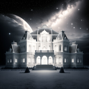 Artes digitais intitulada "Heavenly Palace (1)" por China Alicia Rivera, Obras de arte originais, Imagem gerada por IA