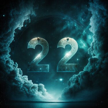Digital Arts titled "Number 22 (2)" by China Alicia Rivera, Original Artwork, AI generated image