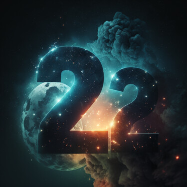 Digital Arts titled "Number 22 (4)" by China Alicia Rivera, Original Artwork, AI generated image