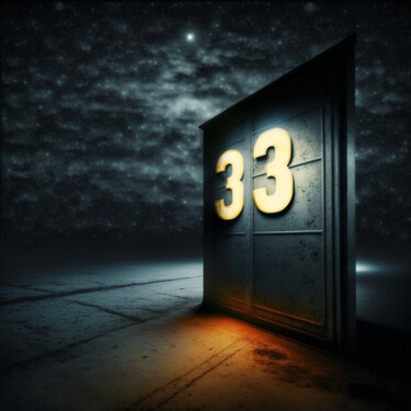 Digital Arts titled "Number 33 (6)" by China Alicia Rivera, Original Artwork, AI generated image