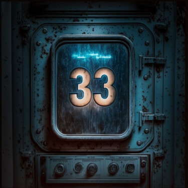 Digital Arts titled "Number 33 (8)" by China Alicia Rivera, Original Artwork, AI generated image