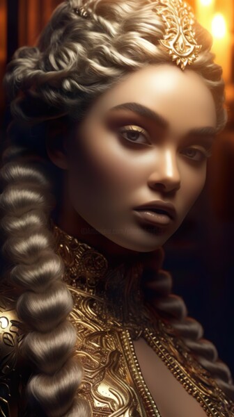 Digital Arts titled "Cordelia" by China Alicia Rivera, Original Artwork, Digital Painting