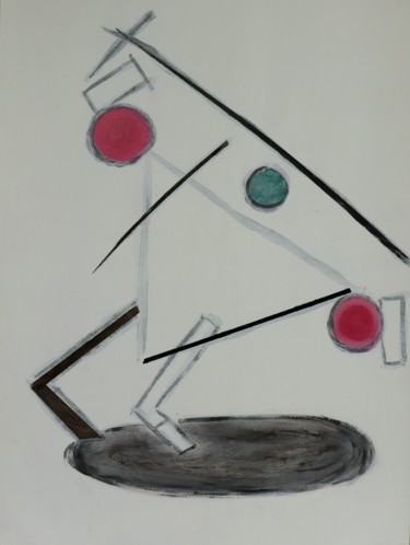 Peinture intitulée "Knight of Swords (…" par Chincoã, Œuvre d'art originale, Acrylique