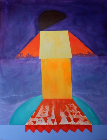 Картина под названием "The Tower ( A Torre…" - Chincoã, Подлинное произведение искусства, Акрил