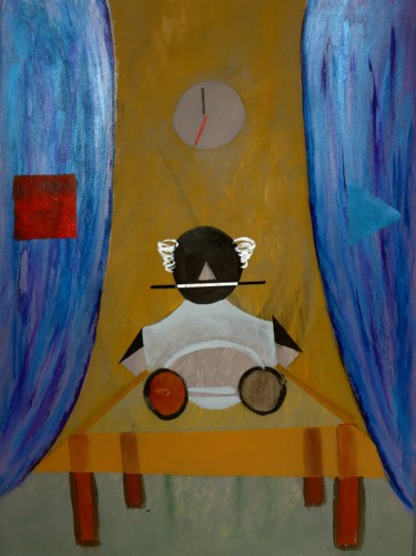 Malerei mit dem Titel "The Hermit ( O Erem…" von Chincoã, Original-Kunstwerk, Acryl