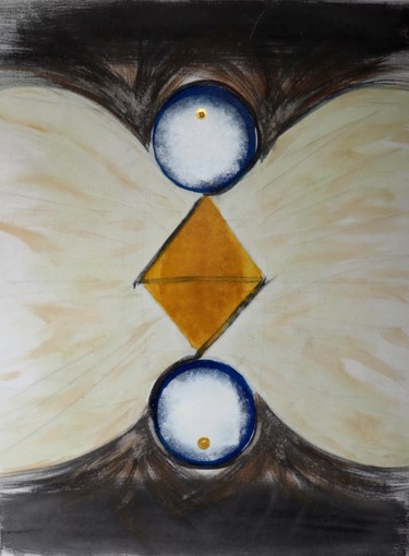 Pintura titulada "Two of Golds ( Dois…" por Chincoã, Obra de arte original, Acrílico