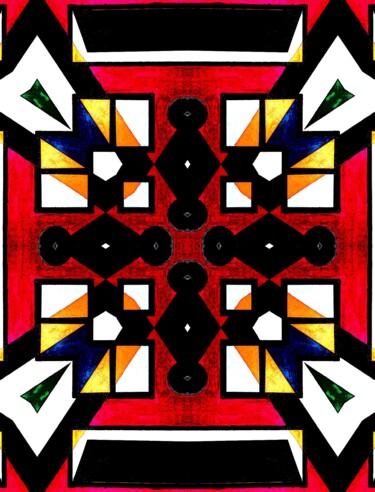 Arts numériques intitulée "kaleidoscope II" par Chincoã, Œuvre d'art originale, Peinture numérique